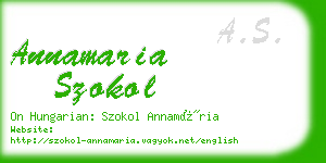 annamaria szokol business card